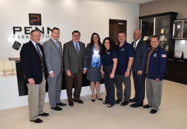 Supervisor Romaine, Councilman Loguercio and Brookhaven IDA Officials Welcome Penn Fabricators to their New Manufacturing Facility in Medford